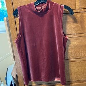 JCrew Burnt Orange Velvet Top